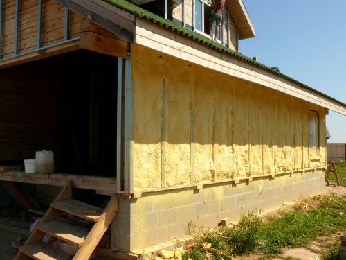 Atšilimas medinė fasado namų vaizdo