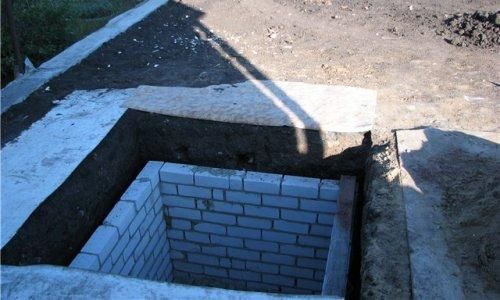 Строительство выгребной ямы из кирпича