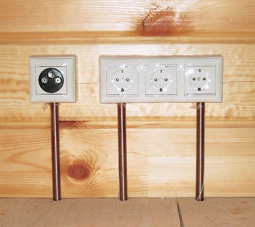 Безопасная электропроводка в деревянном доме